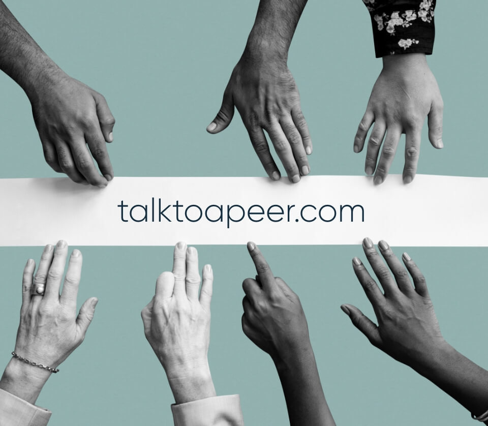 Talk To A Peer Banner